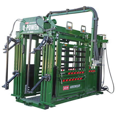 Yoke gate open with neck extenders fully extended