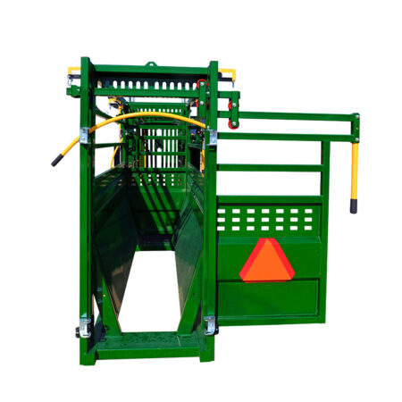 Rearview of the Arrowlock 75 chute and alley with rolling door open