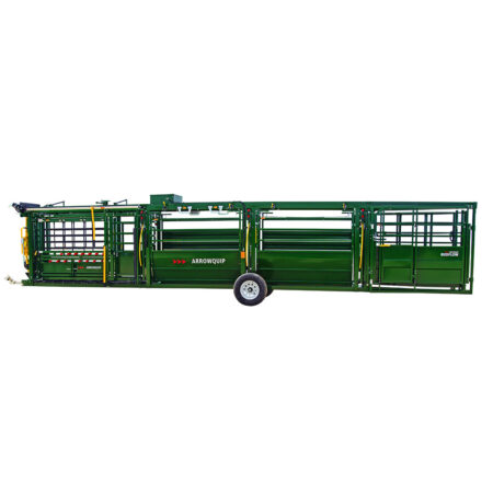 Side view of the Arrowlock 88 portable chute alley and tub