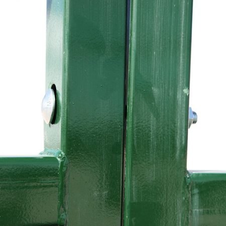 Close up view of bolted panels on Forcing Pen by Arrowquip