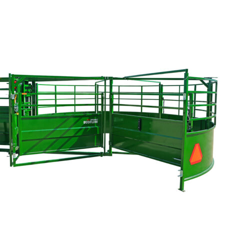 Collapsable tub on the close up of the collapsible tub on the Arrowlock 75 portable chute alley and tub