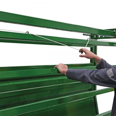 Easy Flow adjustable cattle race rope adjustment