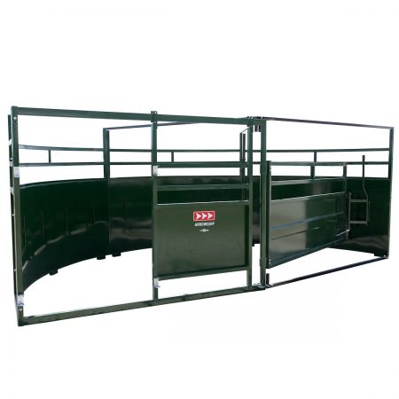 Double race Cattle Tub with 180 degree exit